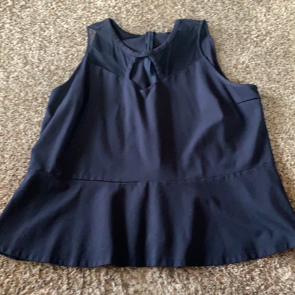 Blue dress top sleeveless